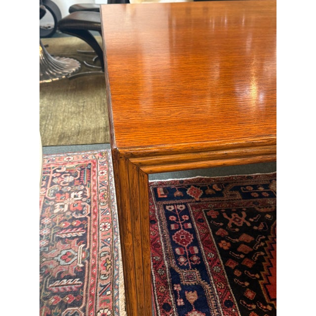 Brown McGuire Furniture Square Parsons Table, Vintage For Sale - Image 8 of 12