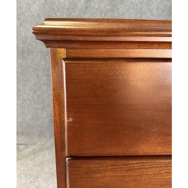 Vintage Five Drawer Solid Cherry Dresser Chest For Sale - Image 9 of 10