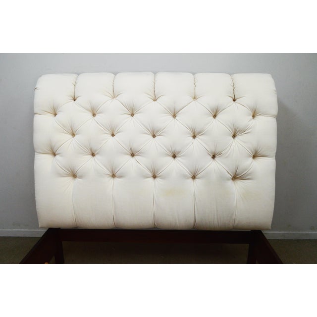 Stickley Queen Tufted Bed For Sale - Image 10 of 12