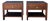 Pair of Spanish Neoclassical Style Nightstands with Drawer and Lower Shelf, 1950 For Sale