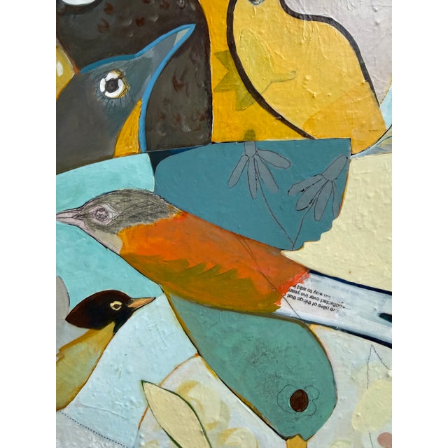 Contemporary “Robin Party” Birds by LWren Walraven For Sale - Image 3 of 10