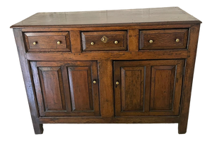 Antique 18th Century Quality Oak Dresser Base, 1760