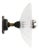 Holophane Glass, Cast Iron, and Brass Wall Lamp For Sale