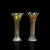 Circa 1930 Vintage English Carnival Glass Decorative Flower Vases - A Pair For Sale - Image 6 of 13