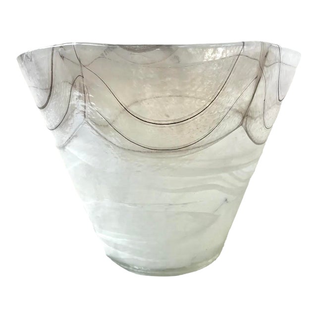 Large Vintage Murano Glass Vase For Sale
