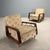 Armchairs with Wooden Armrests, 1940s For Sale - Image 10 of 10