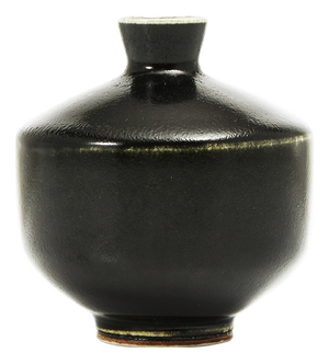 Vintage Black Vase by Berndt Friberg for Gustavsberg, 1960s