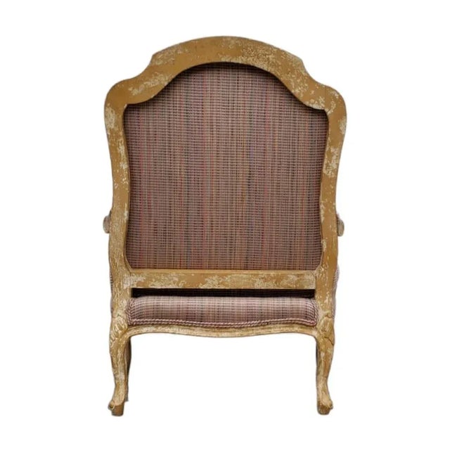 1970s Traditional French Country Armchair For Sale - Image 4 of 9