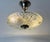 1970s Vintage Swedish Sculptural Glass Ceiling Fixture with Floral Rosette, 1970 For Sale - Image 5 of 18