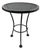 Mid-Century Boho Chic Atomic Mesh Patio Side Table, Woodard Attributed For Sale
