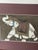 1960s Vintage British Colonial Original Painting on Silk of Elephant For Sale - Image 5 of 5