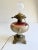 Early 20th Century Hand Painted Floral Gone With The Wind Oil Lamp Converted, w/ Nightlight For Sale - Image 4 of 18