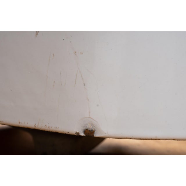 Early 20th Century Kohler Porcelain Enameled Cast Iron Three Tap Sink For Sale - Image 10 of 12