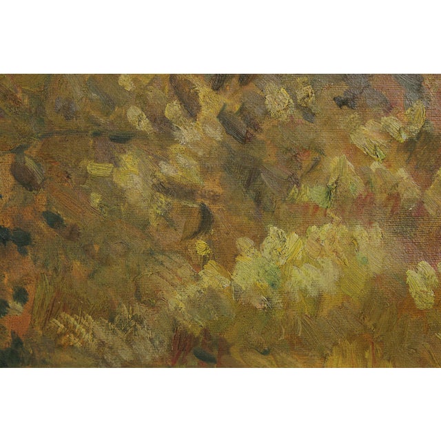 Large Oil on Canvas Still Life Fruit & Flowers For Sale - Image 9 of 14