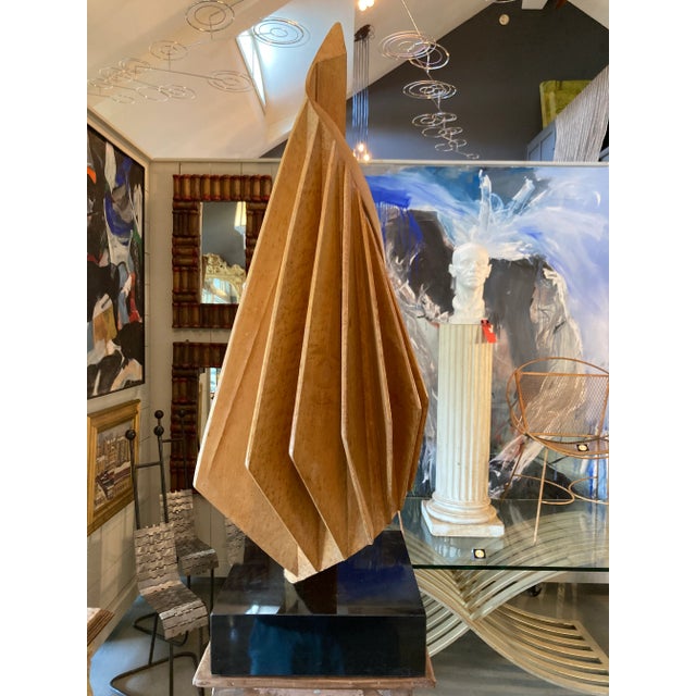 Mid 20th Century Mid 20th Century Wooden Slat Abstract Sculpture For Sale - Image 5 of 13