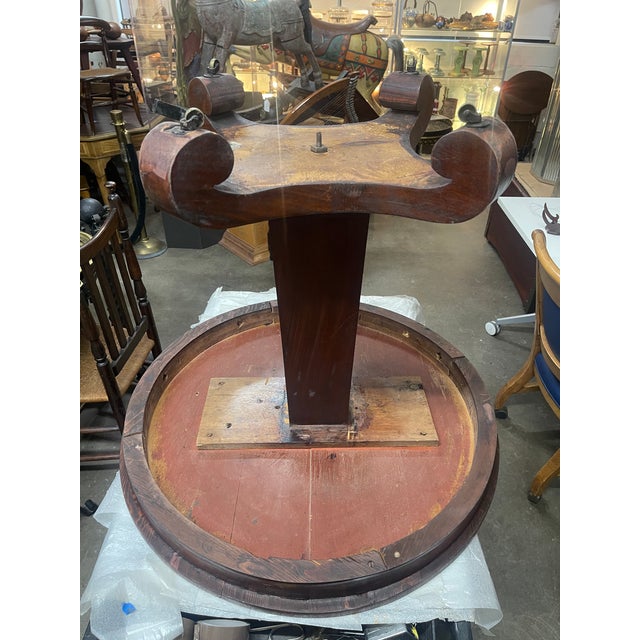 Antique American Empire Mahogany Center Table For Sale - Image 12 of 12