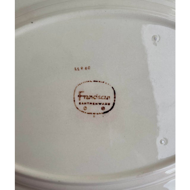 Franciscan Desert Rose Oval Serving Platter Vintage California Pottery For Sale In Austin - Image 6 of 6