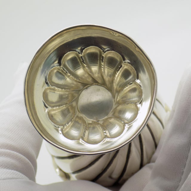 Vintage Italian Handmade Silver Vase, Palermo, Sicily, Italy, 1970s For Sale - Image 10 of 15