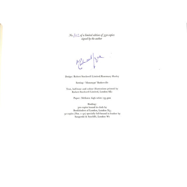 LYNE, Michael [114] pp. The Standfast Press 1979 9 1/4" x 12" No. 192 of a limited edition of 550 copies signed by the author