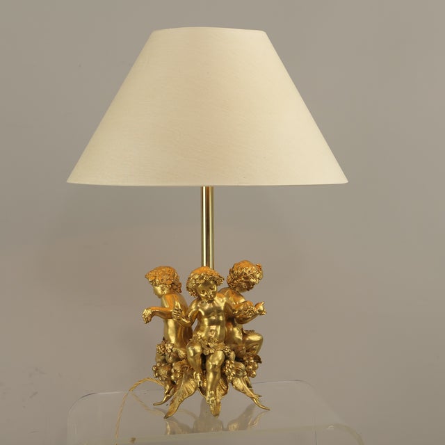 Bronze Bacchus Putti Table Lamp, 1900s For Sale - Image 14 of 14