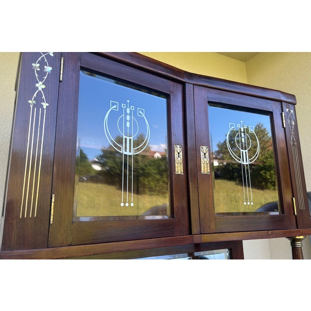 Vintage Art Nouveau Display Cabinet, 1920s For Sale - Image 3 of 10