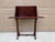 Brown Vintage Federal Mahogany Library Book Stand With Pull-Out Drink Trays For Sale - Image 8 of 15