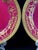 French Crimson & Gilt Porcelain Cabinet Plates from WG Co Limoges, 1890s, Set of 2 For Sale - Image 5 of 17