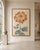 Paper Red Chrysanthemum by Hasegawa, Vintage Japanese Botanical Art Print, 36" X 54" For Sale - Image 7 of 10