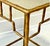 Gold Gilt Metal Fretwork Nesting Tables With Eglomisé Glass Tops, Set of Three For Sale - Image 8 of 11