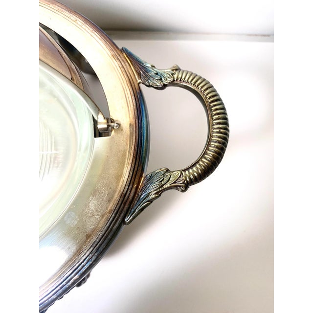 American Antique Roll-Over Serving Dish Warmer, Silver Plate, Dome Top Tureen, Server, Sheffield Silver Co. For Sale - Image 3 of 9