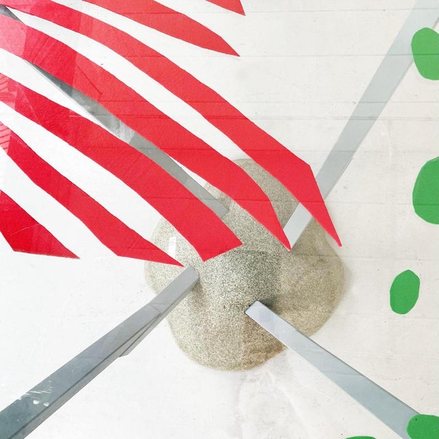 Italian Modern Artifici Table in Glass, Fabric and Wood by Deganello for Cassina, 1985 For Sale - Image 10 of 15