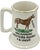 Mid-Century Modern Vintage Quarterhouse Show 1977 Equestrian Horse Ceramic Mug For Sale - Image 3 of 8