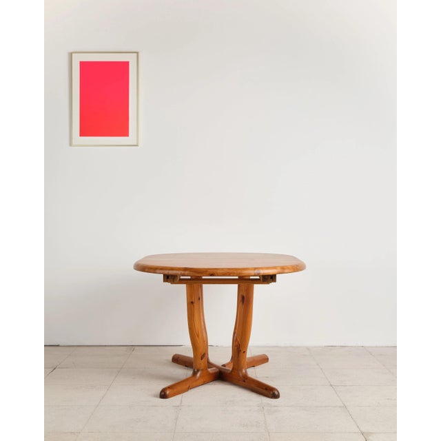 1970s Brutalist Extendable Dining Table in Pine attributed to Rainer Daumiller, Denmark, 1970s For Sale - Image 5 of 18