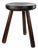 Rustic Tripod Stool in Stained Pine, 1950s For Sale