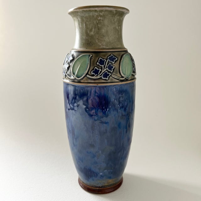 Antique Drip Glazed Vase from Royal Doulton Lambeth, 1890s For Sale - Image 10 of 10