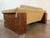 Vintage 1980’s Italian and Walnut Sculptural Leather Loveseat For Sale - Image 13 of 18