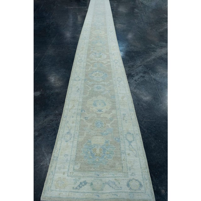 Turkish Oushak Runner Rug 2'9" x 26'5" #17544 Explore a curated collection of hallway runners, wool rugs, and handmade...