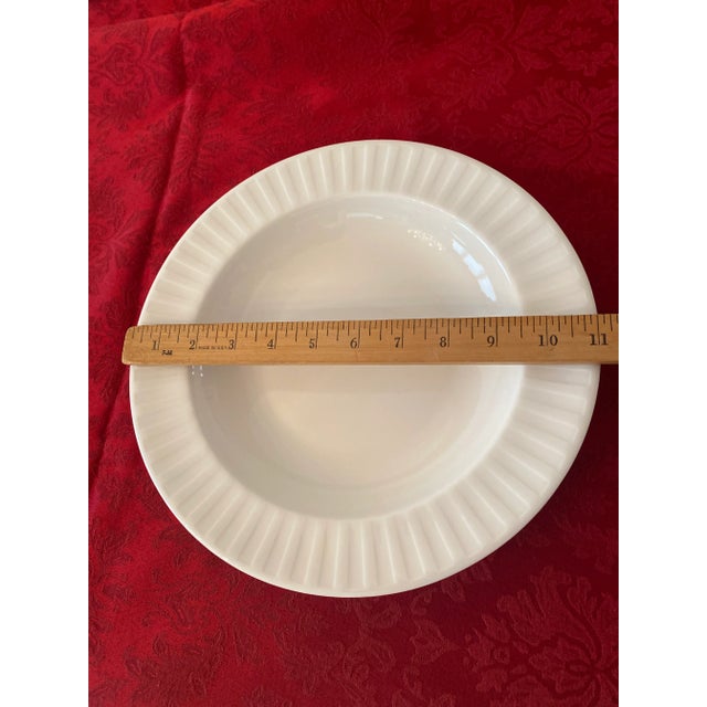 Ceramic Late 20th Century Wedgwood White Night and Day Individual Pasta/Soup/Salad Bowl a Classic Mint Condition. For Sale - Image 7 of 12