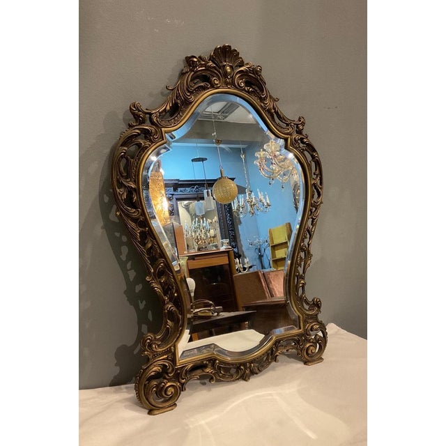 Italian Mirror in Brass, 1960 For Sale - Image 6 of 12