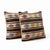 Mid-Century Modern Turkish Kilim Pillow Cover 24'' X 24'' - Set of Two For Sale - Image 3 of 4