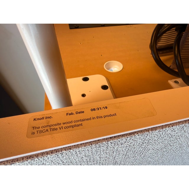 Knoll Desk With Fabric Privacy Barrier For Sale - Image 17 of 17