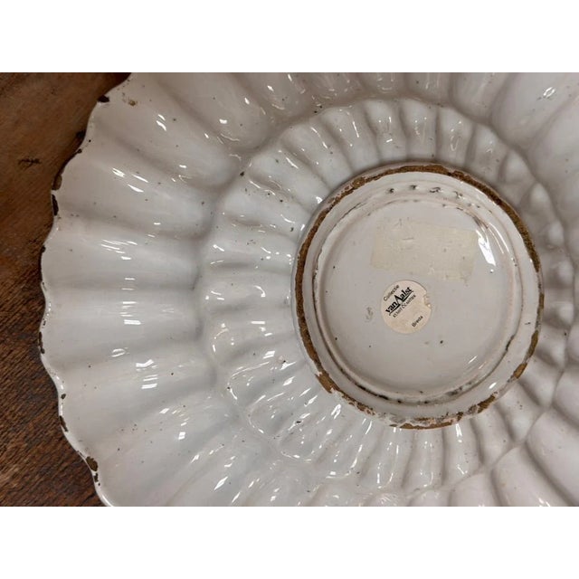 17th Century Dutch Delft White Gadrooned Charger, 17th Century For Sale - Image 5 of 6