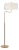 Thomas O'Brien by Visual Comfort Signature Canto Large Adjustable Floor Lamp in Hand-Rubbed Antique Brass with Linen Shade For Sale