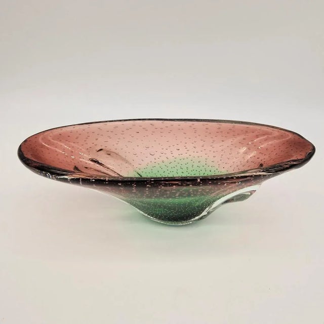 Gray Mid-Century Italian Murano Glass Bowl, 1950s For Sale - Image 8 of 9