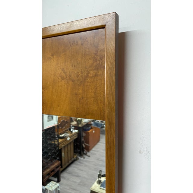Mid-Century Modern Mid Century John Widdicomb Walnut Mirror For Sale - Image 3 of 4