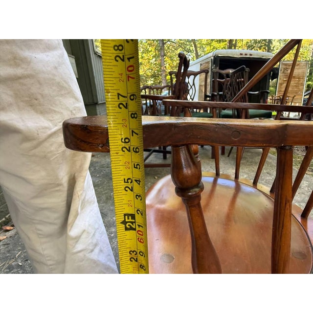 Vintage Stickley Sack Back Windsor Armchair For Sale - Image 17 of 17