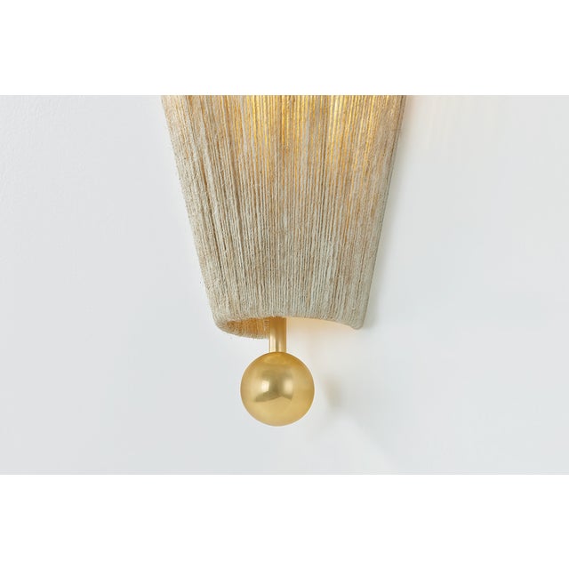 Contemporary Mitzi Song 8.25 in. 1 Light Wall Sconce in Aged Brass Finish For Sale - Image 3 of 10