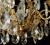 Rococo Chandelier in Brass with Eight Candleholders For Sale - Image 3 of 5
