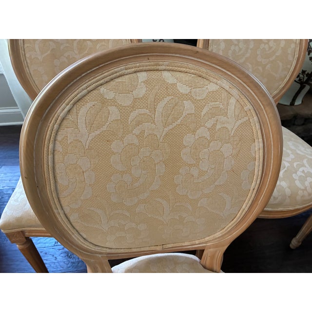 Wood Vintage Harris Marcus Italian Louis XVI Style Dining Chairs Set of 6 For Sale - Image 7 of 18