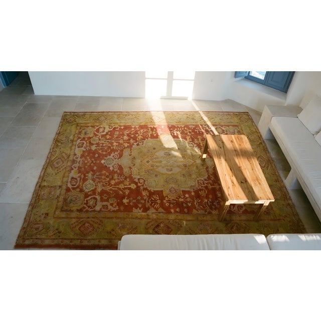 Late 19th Century Turkish Oushak Carpet ( 9' x 12' - 270 x 365 cm ) For Sale - Image 12 of 12